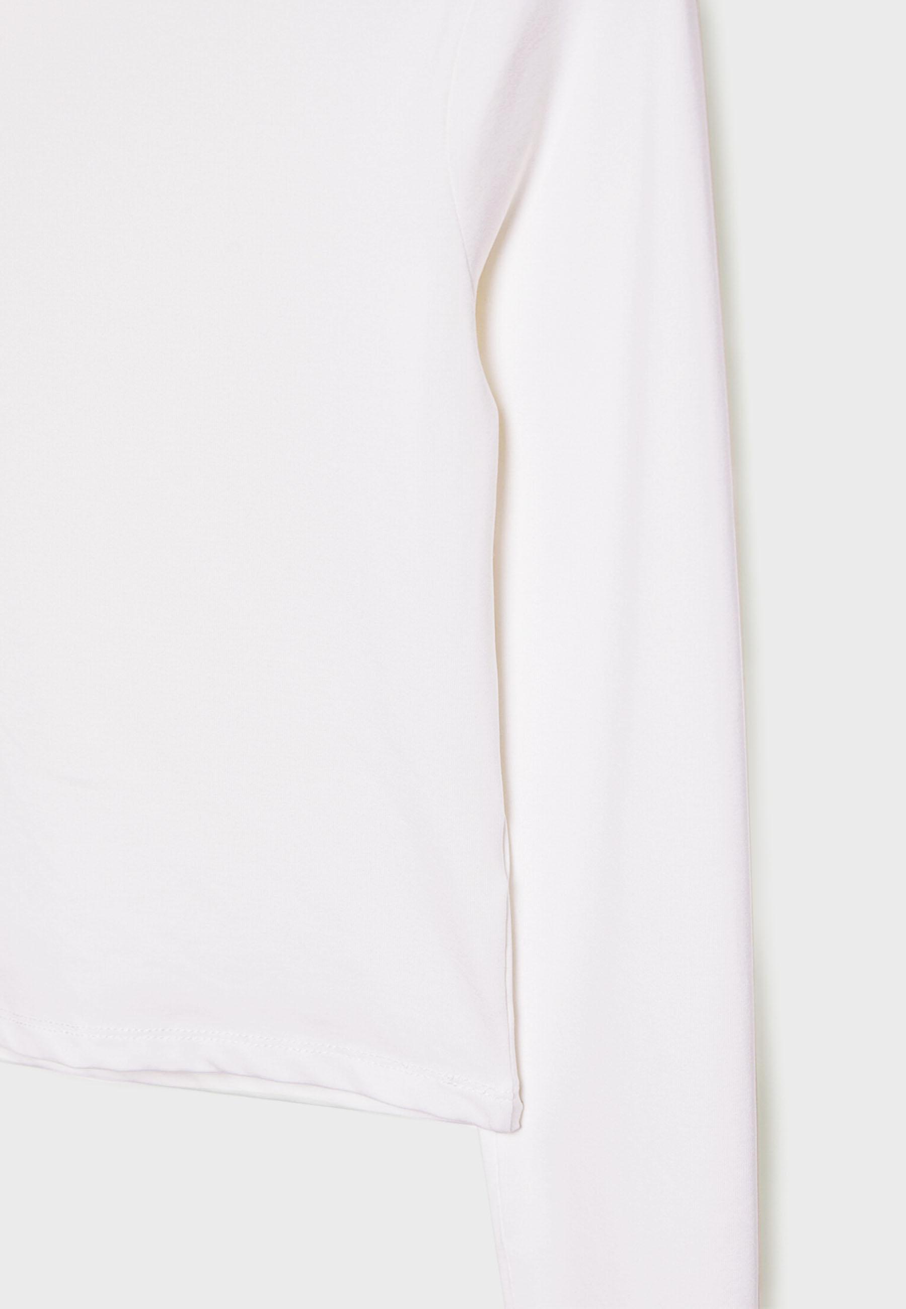 Long sleeve polyamide T-shirt — White