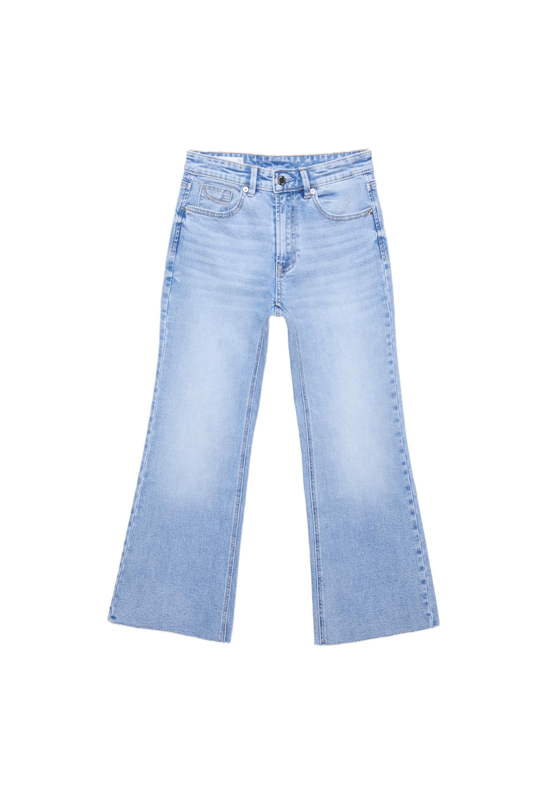 Stradivarius D78 Cropped Çan Paça Jean görsel 2