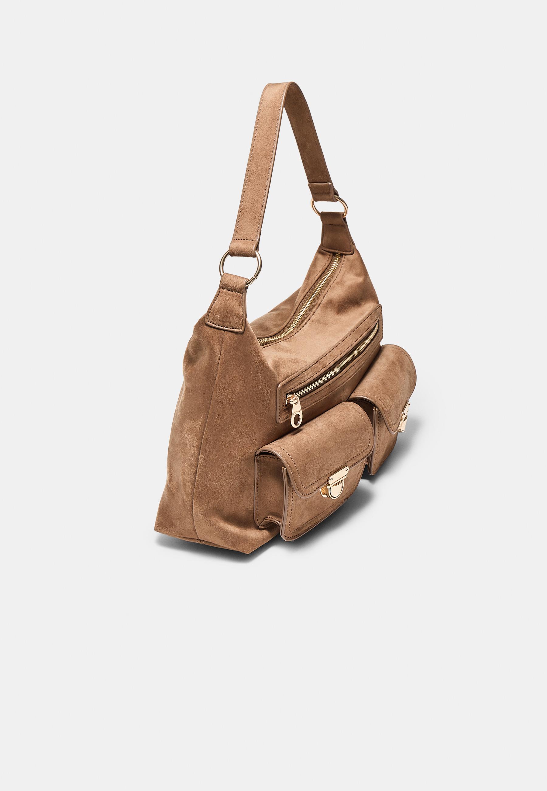 Shoulder bag with pockets — Caramel