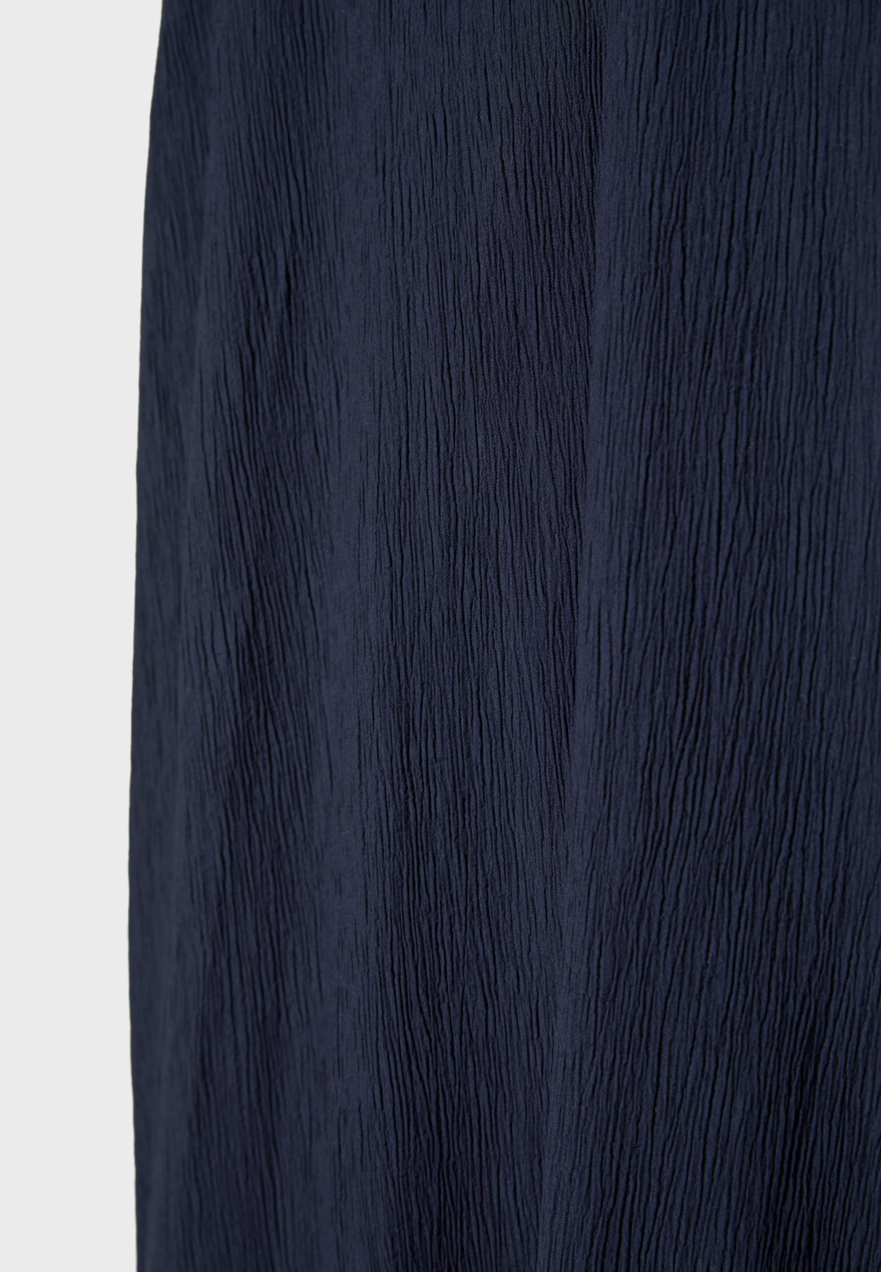 Textured strappy midi dress — Dark blue