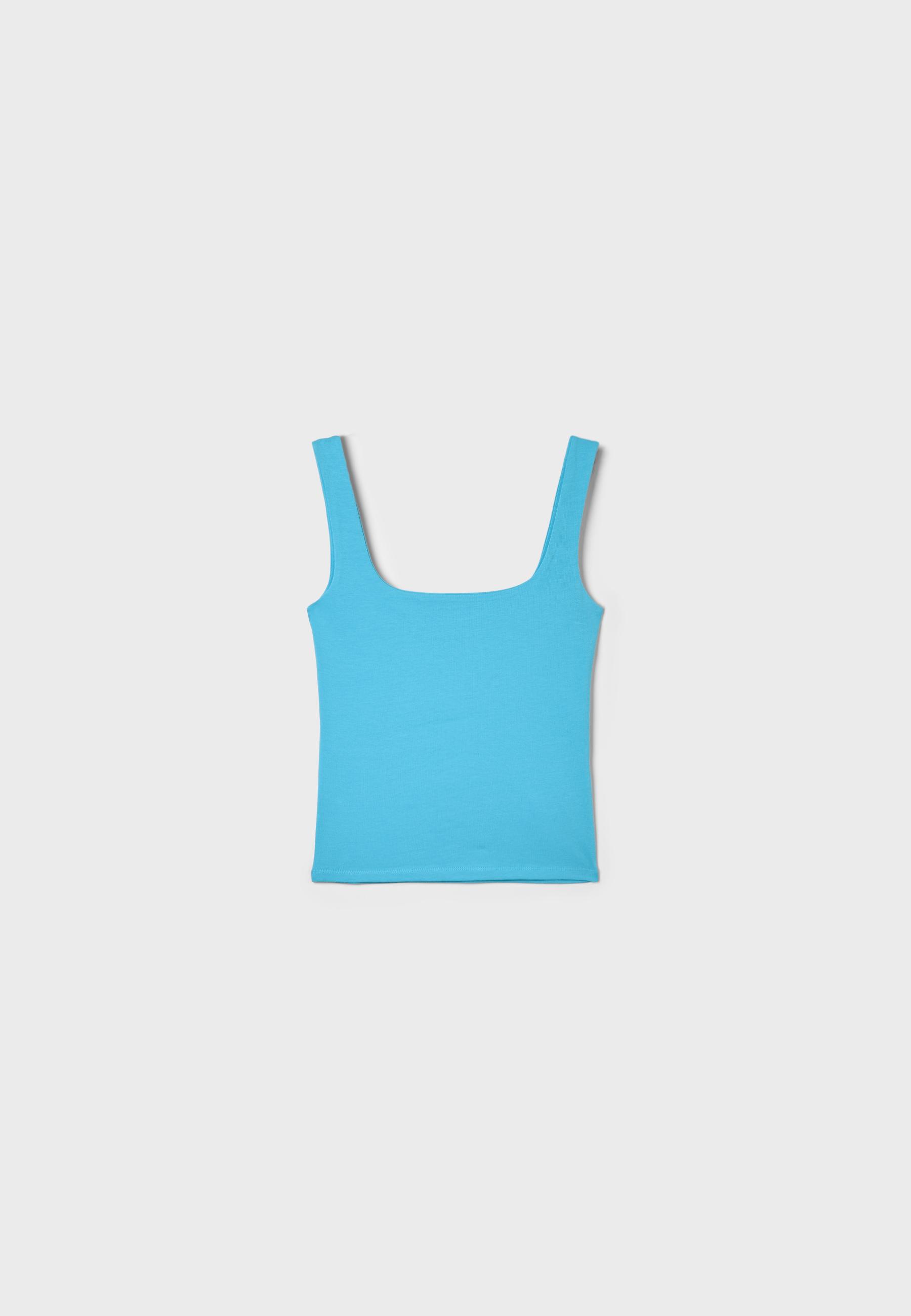 Wide strap top — Turquoise
