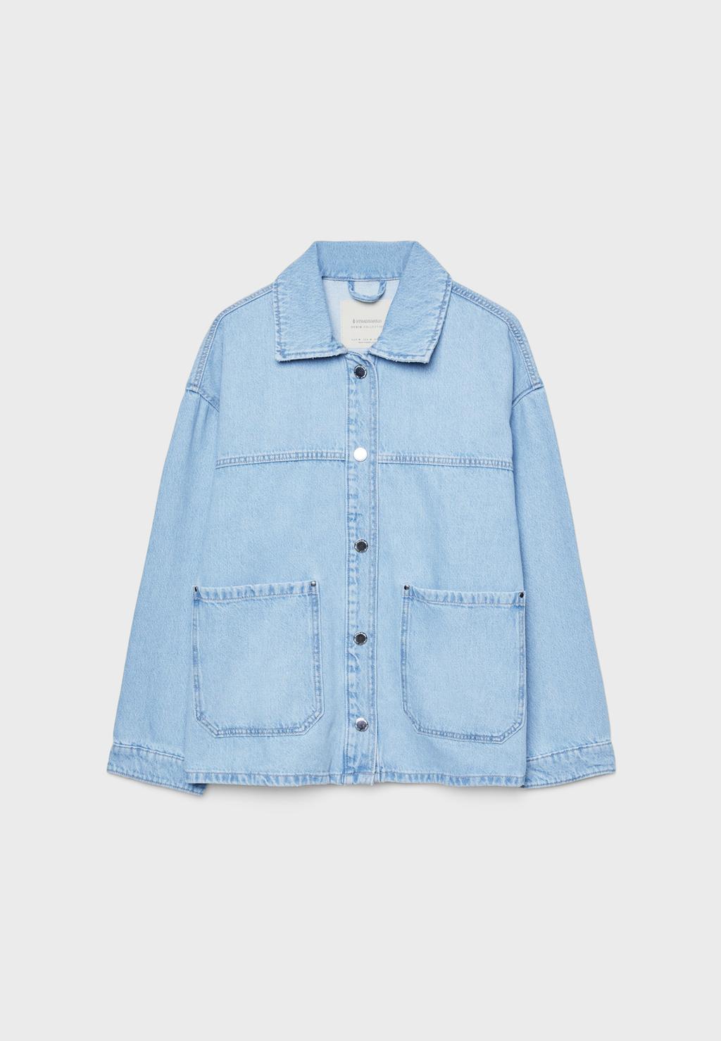 Cazadora denim bolsillos