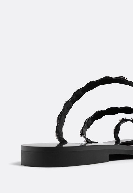 studded flat sandals