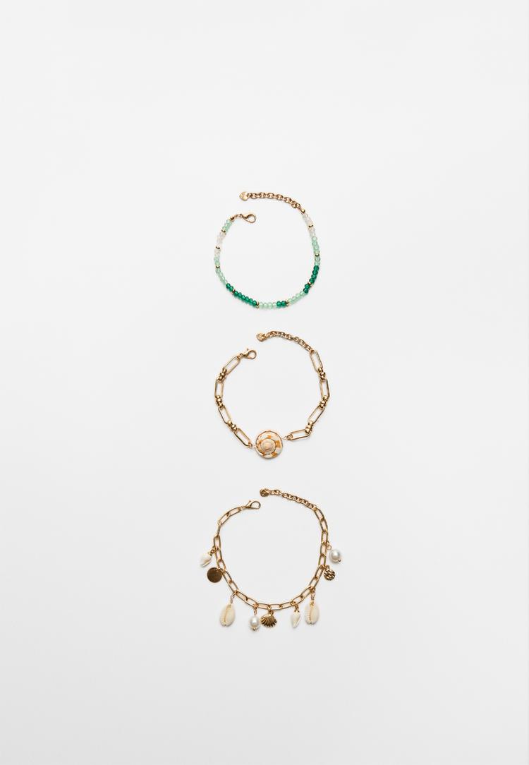 set 3 pulseras bajo el mar