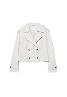 Kısa kruvaze trençkot - Görsel 11