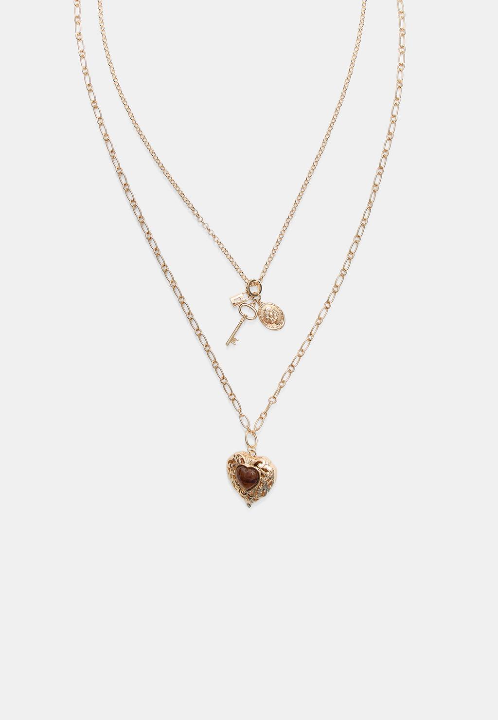Set berisi 2 kalung hati