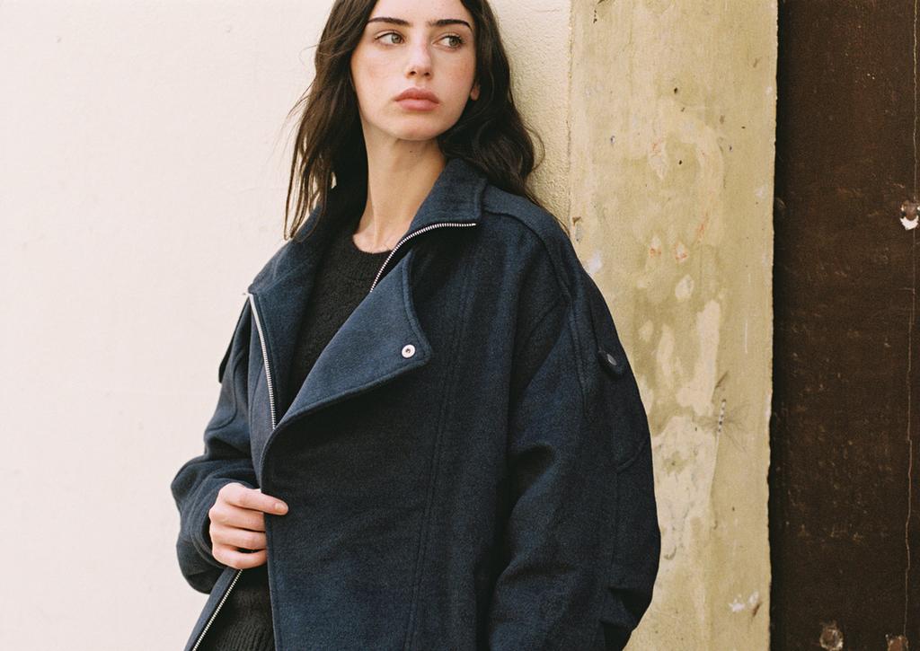 Belted lapel jacket