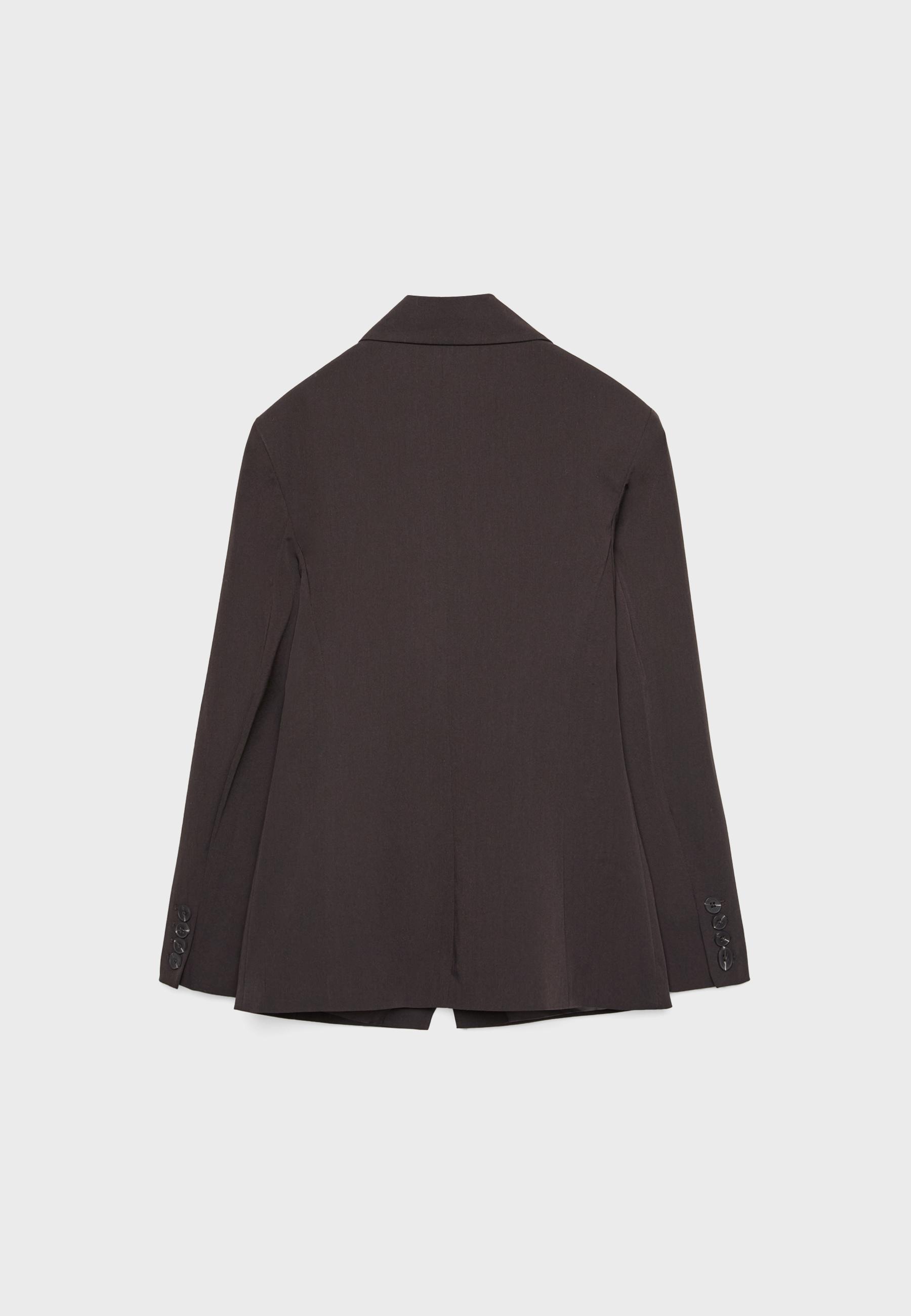Tailored buttoned blazer — Brown