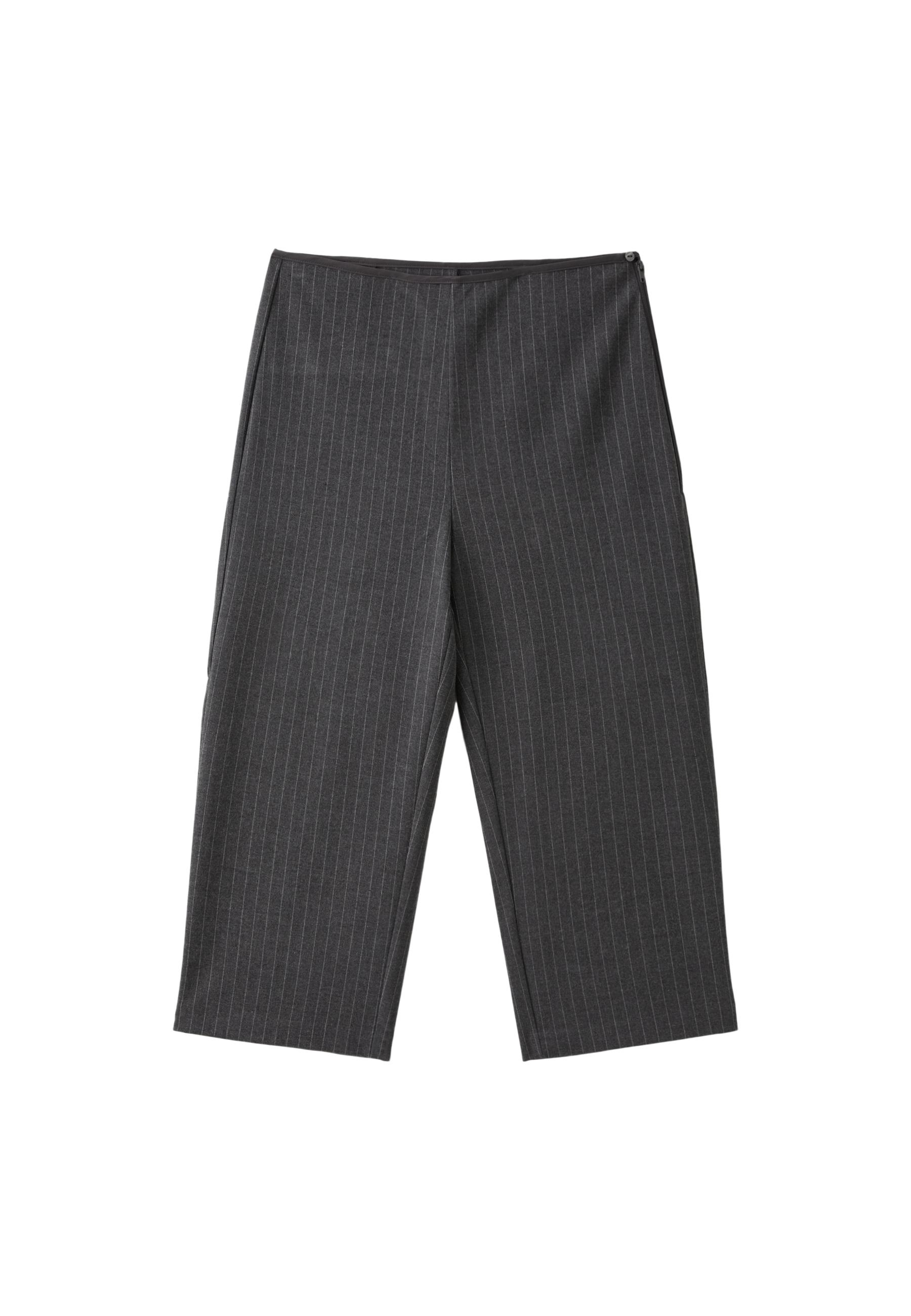 Stradivarius Çizgili kapri pantolon görsel 4