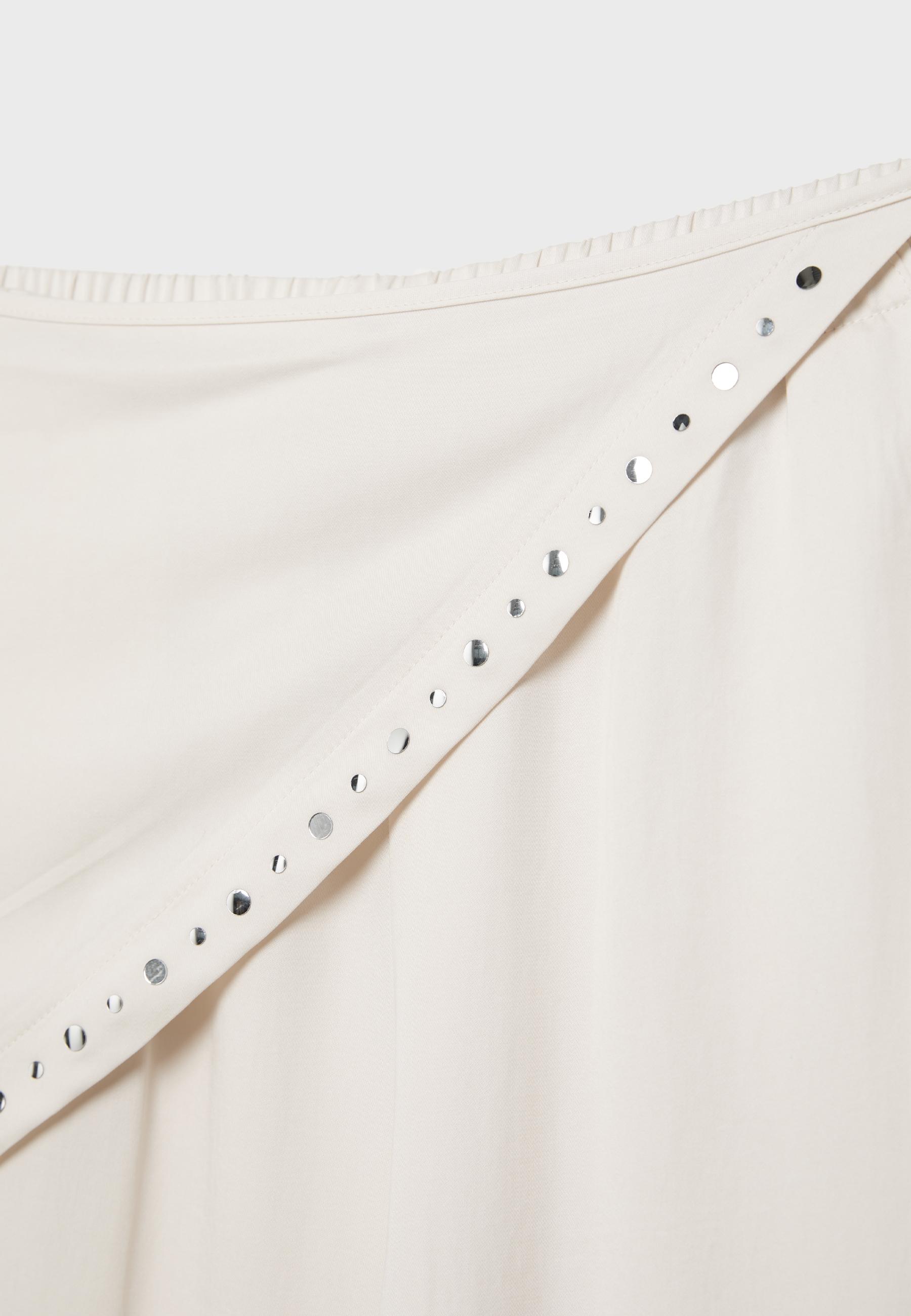 Lyocell scarf trousers — Ecru