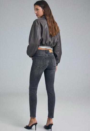 D07 High-waist skinny jeans — BLACK DENIM WASH 4