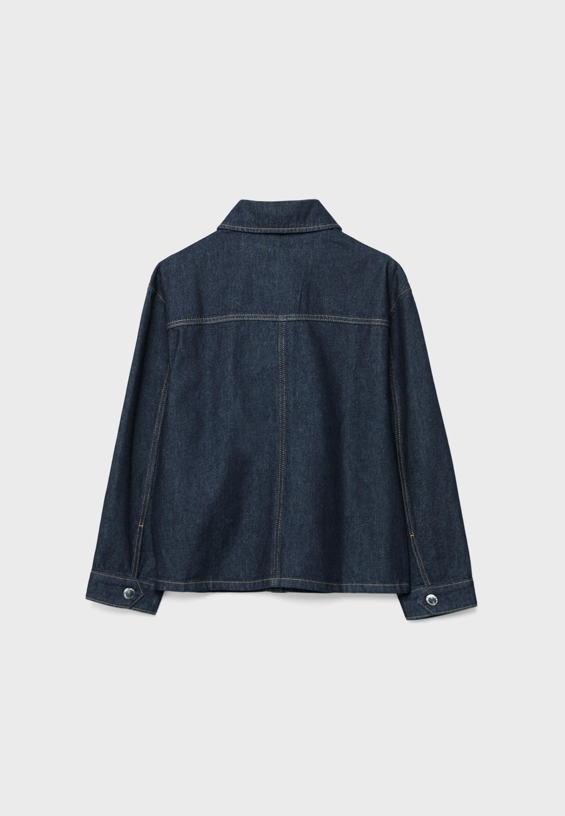 Denim jacket with pockets — RINSE BLUE DENIM