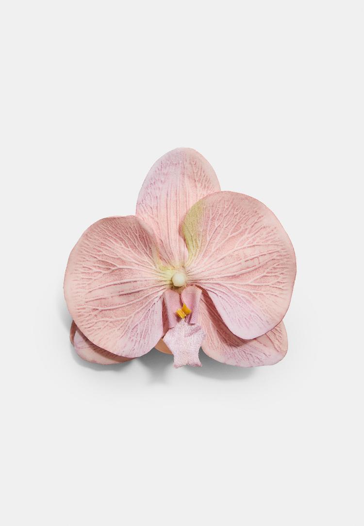 pinza pelo flor orquidea