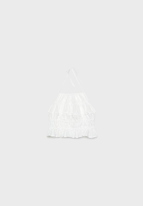 Open back halter top