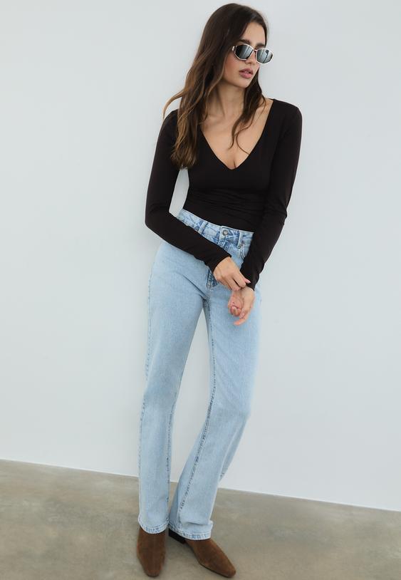 body-aus-polyamid-mit-v-ausschnitt-und-raffungen