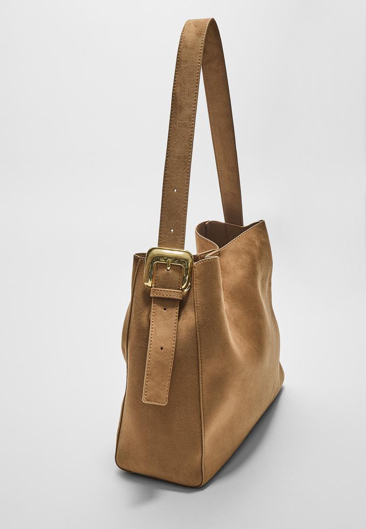 shoulder bag with buckle