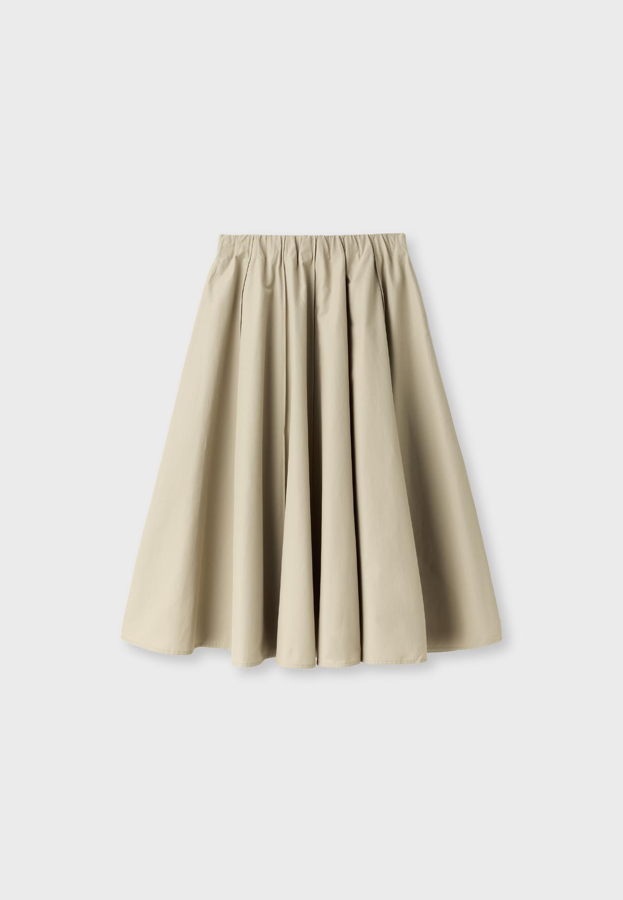 Poplin seam skirt — Beige