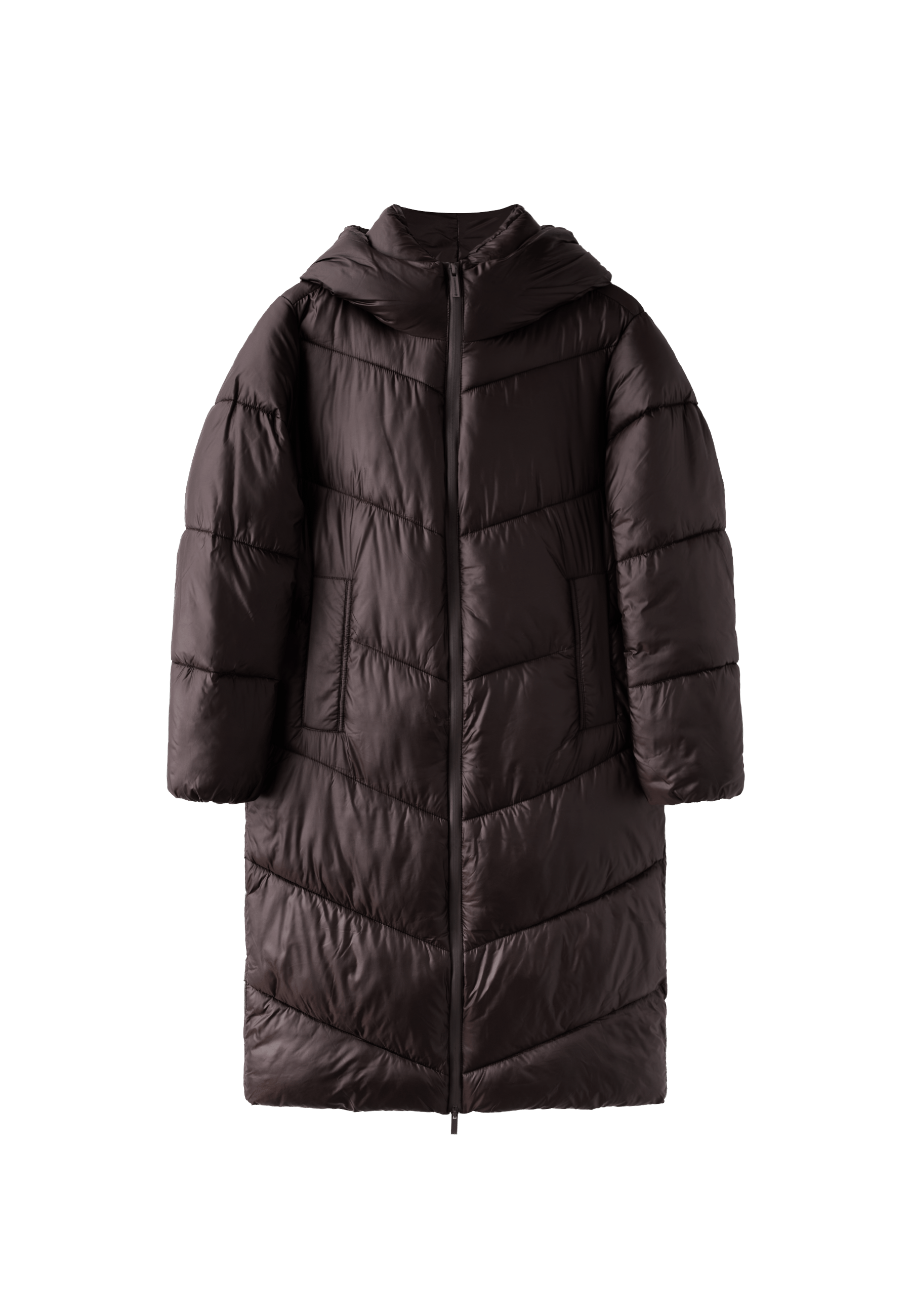 Stradivarius Basic kapitone kaban görsel 5