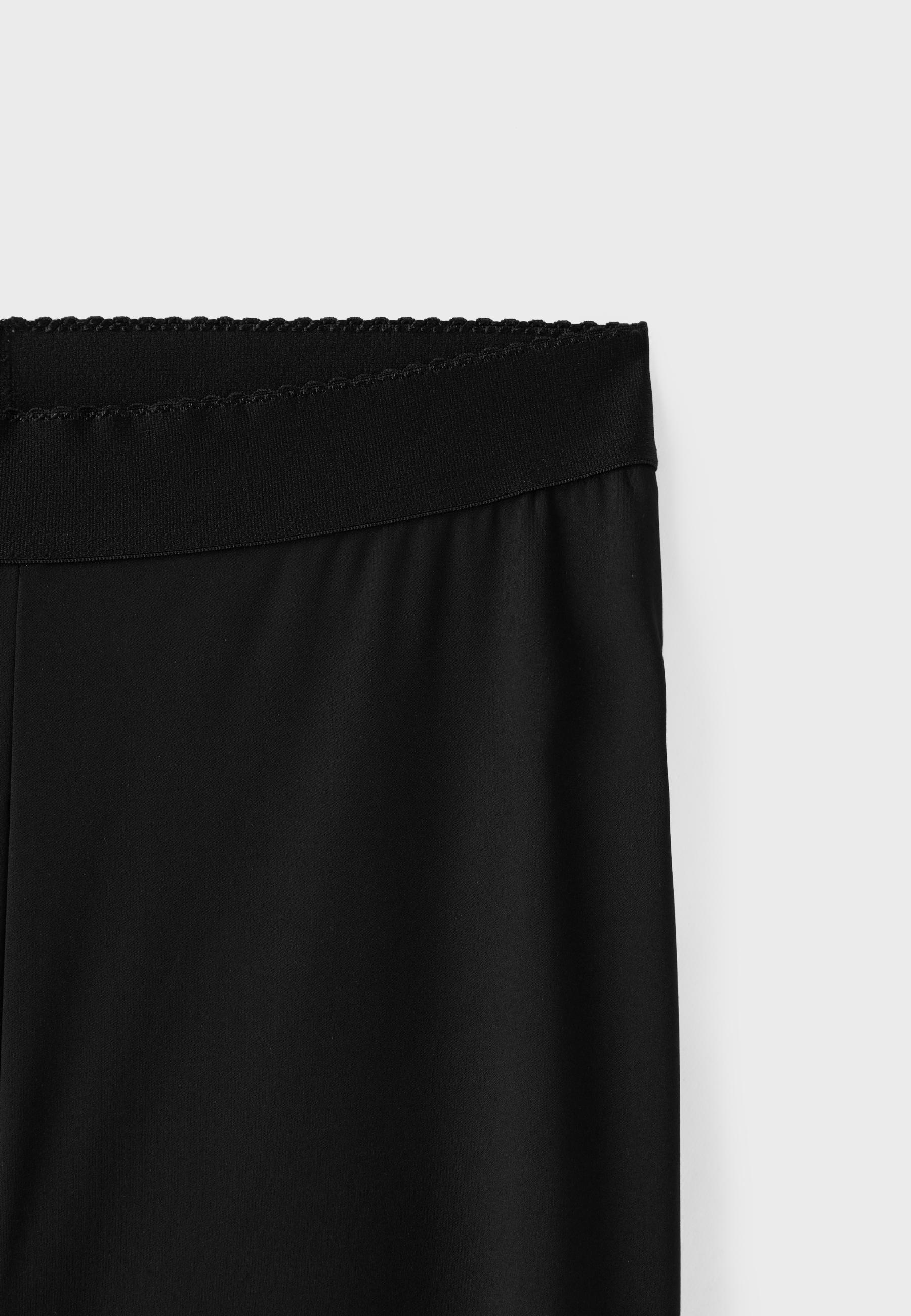 High-waist stirrup leggings — Black