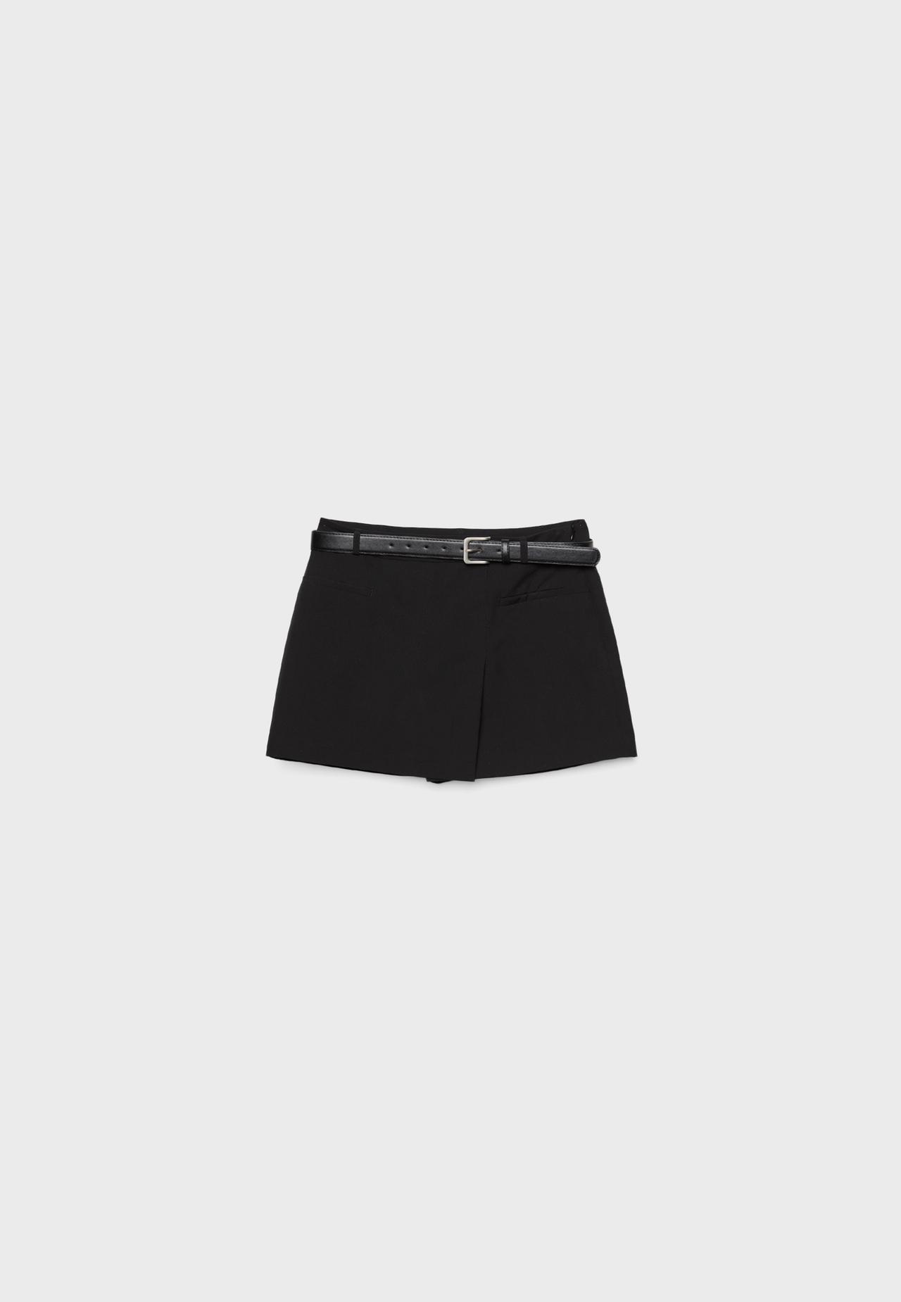Jupe-culotte portefeuille avec ceinture - Jupes femme | Stradivarius France