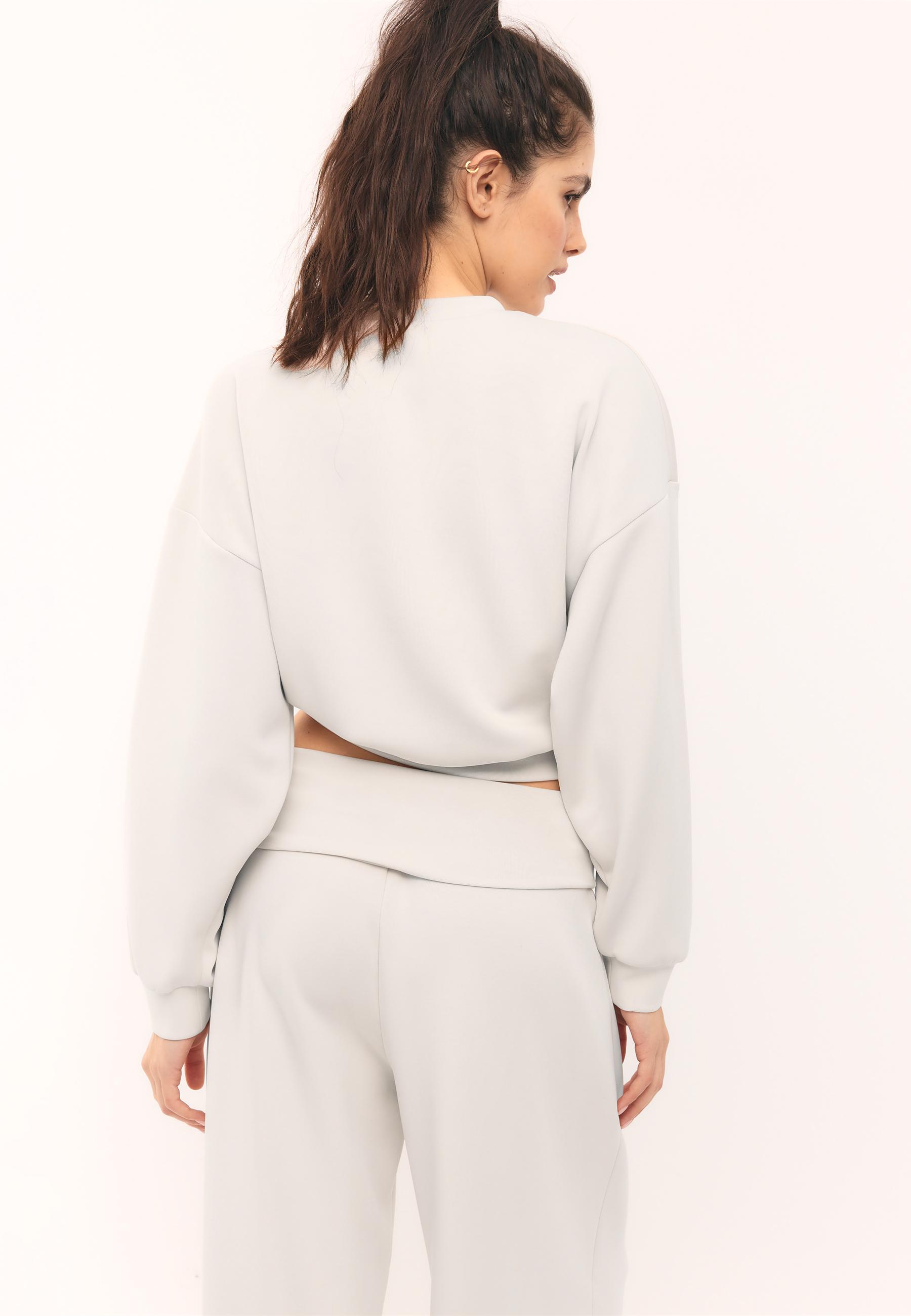 Yumuşak dokulu yarasa kollu sweatshirt - Görsel 9