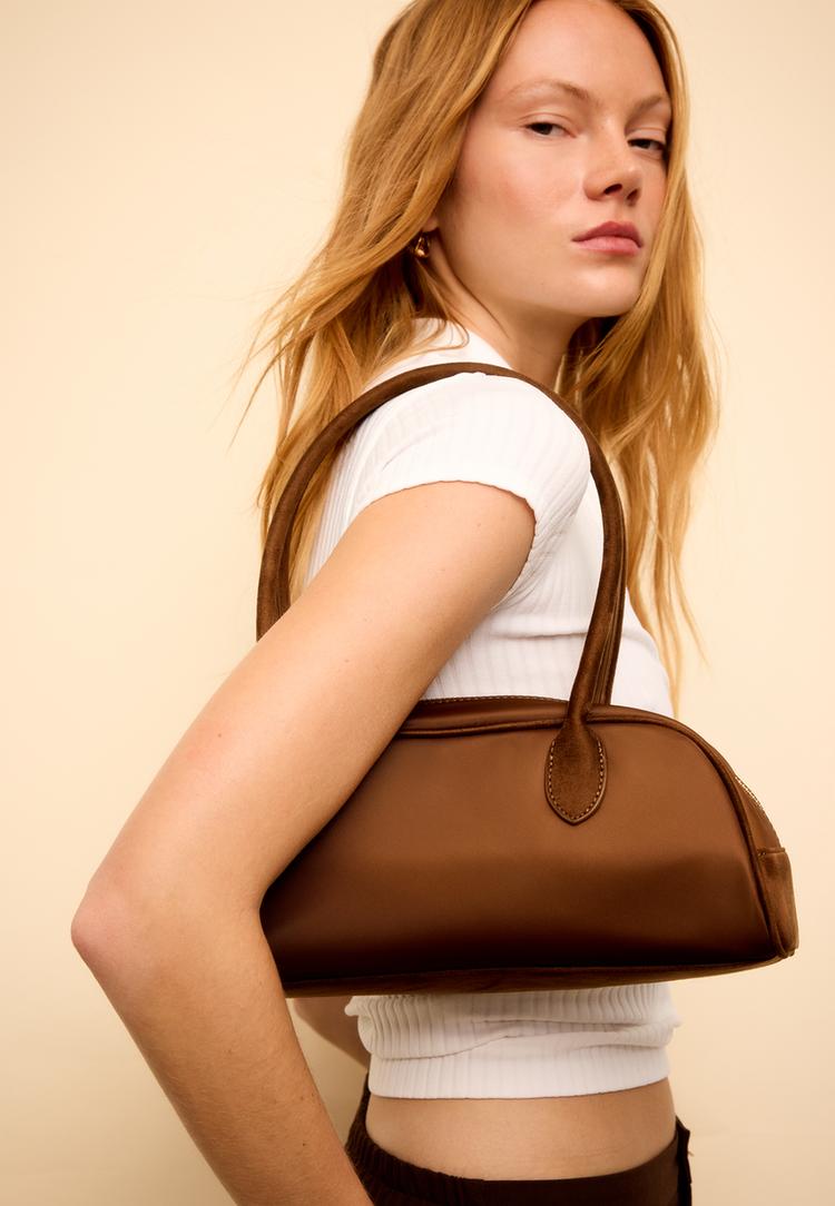 Stradivarius Τσάντα Bowling Από Νάιλον Os φωτογραφία