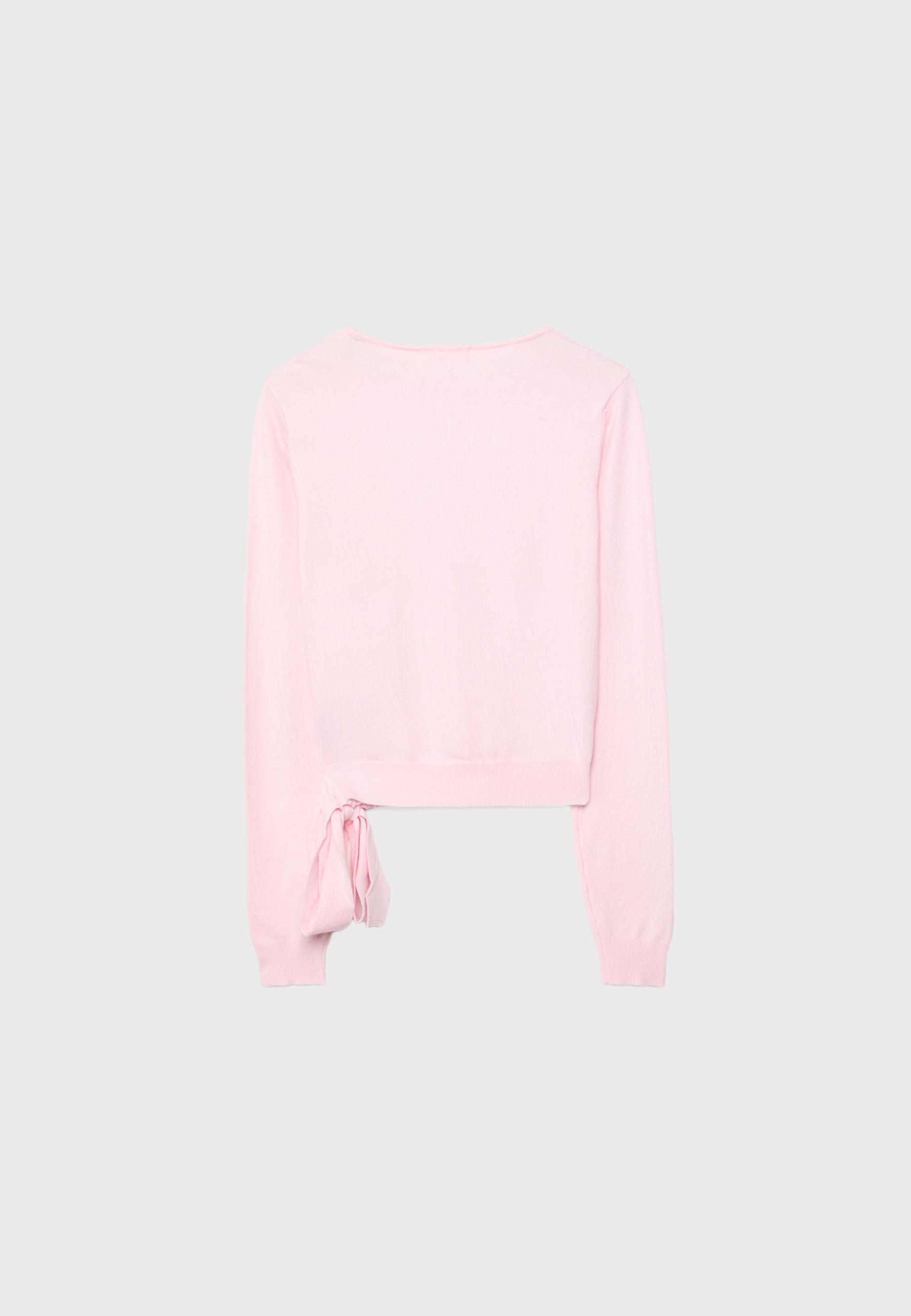 Wrap cardigan — Pastel pink