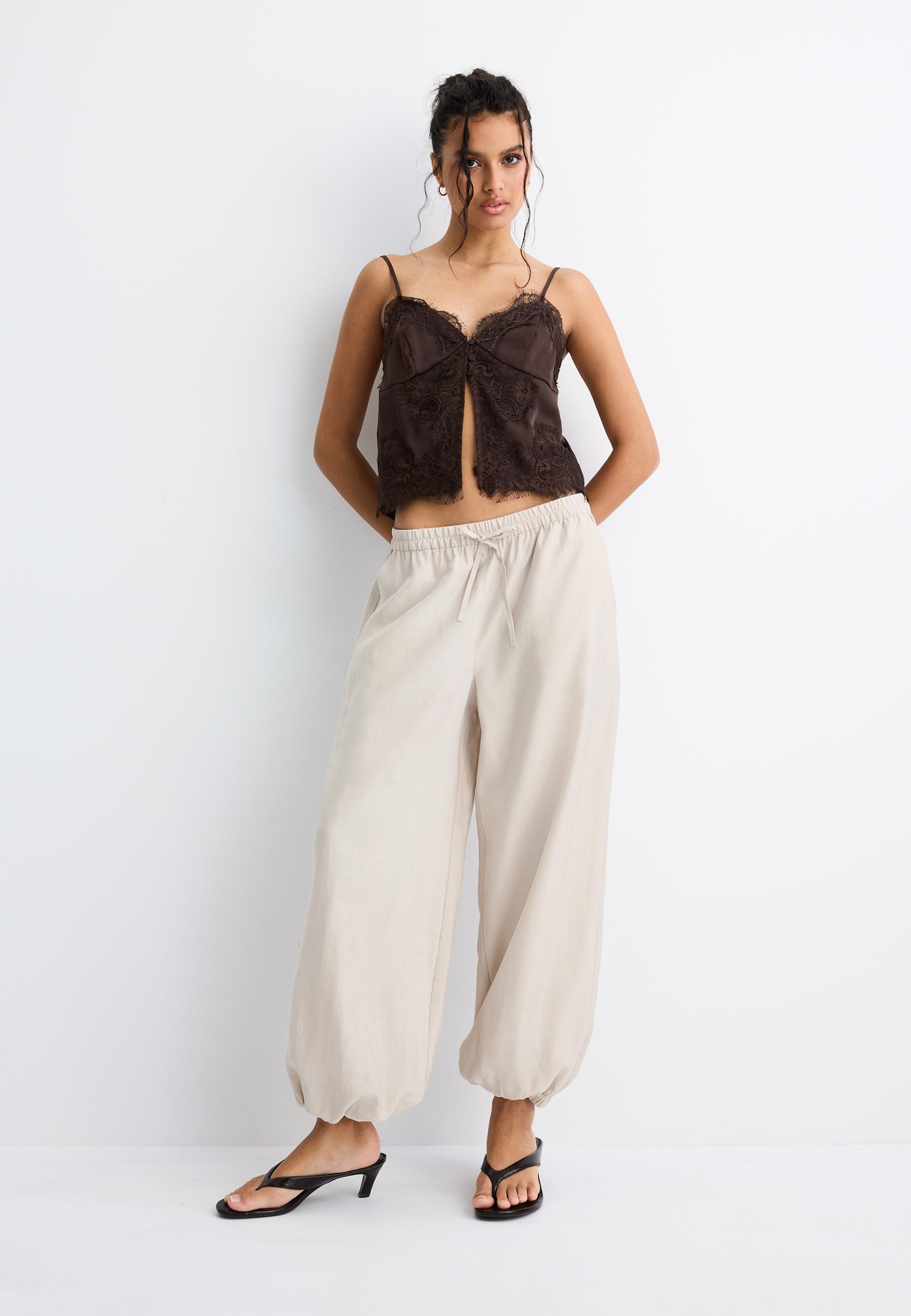 Lyocell sarouel trousers — Ice