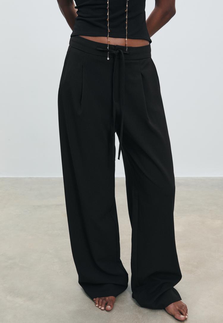 pantalon vestir pinza cordones