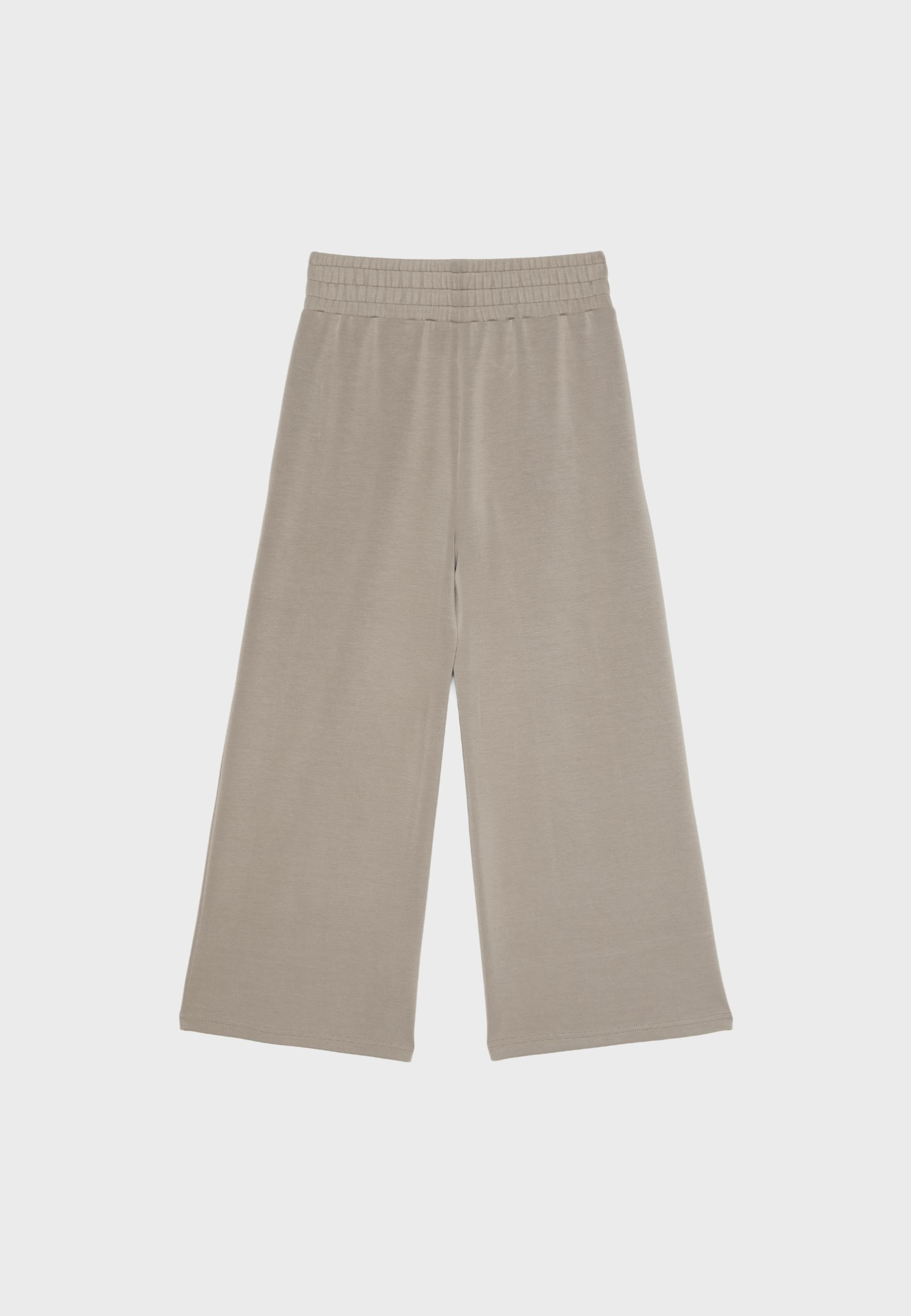 Soft-touch culottes — Beige
