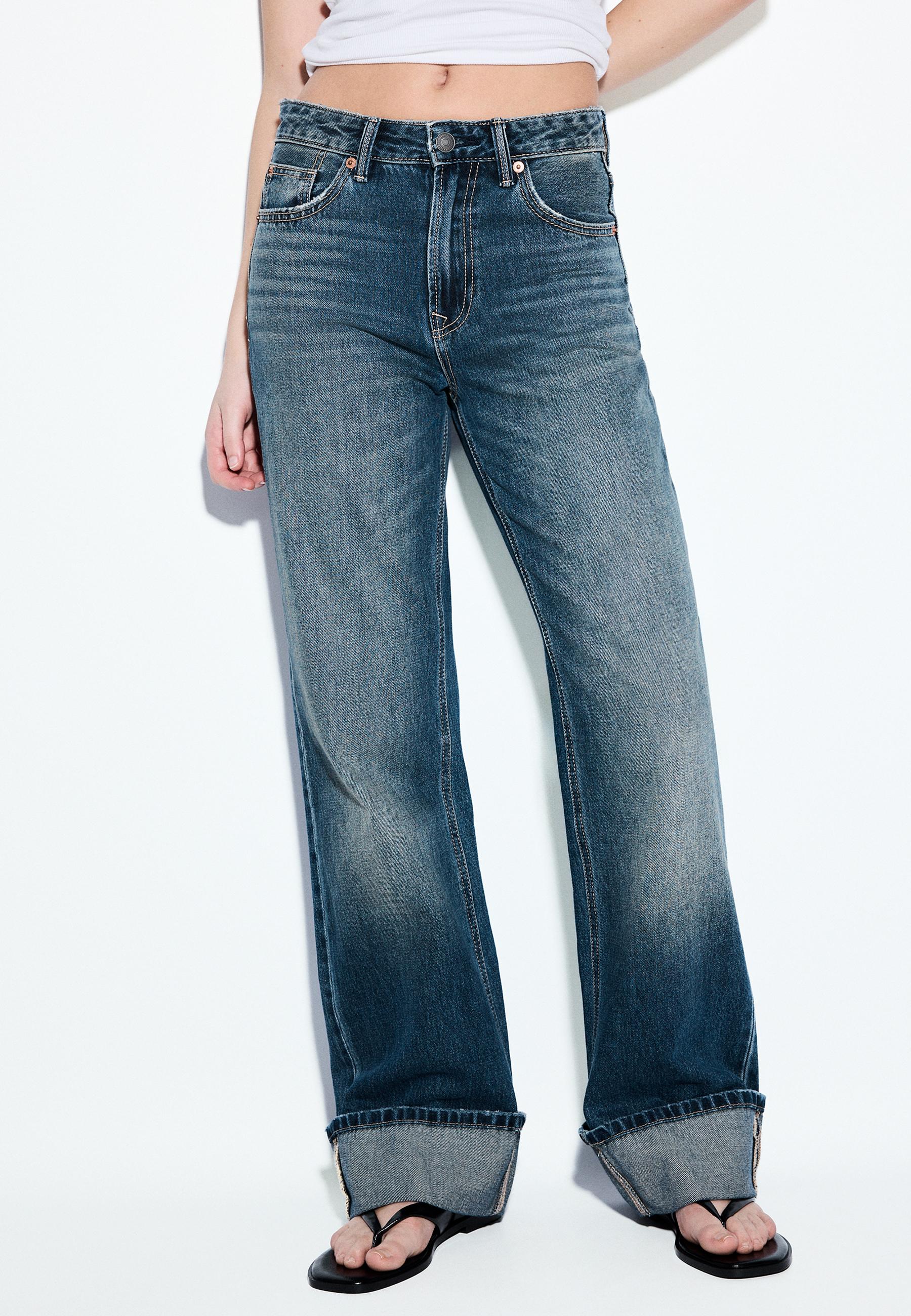 D92 straight fit geniş paça jean - Görsel 3