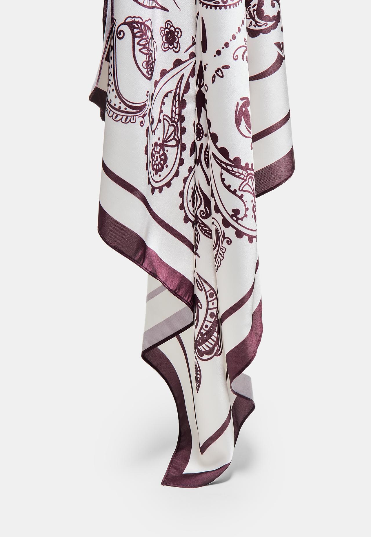 Flamingo scarf — Ecru