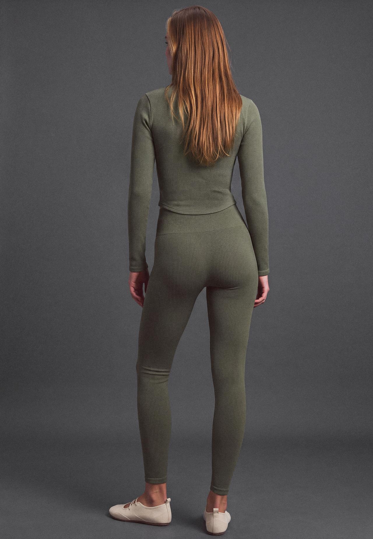 Seamless leggings — Khaki