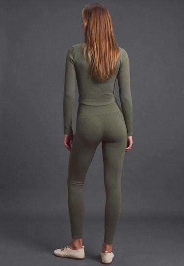 Seamless leggings — Khaki 4