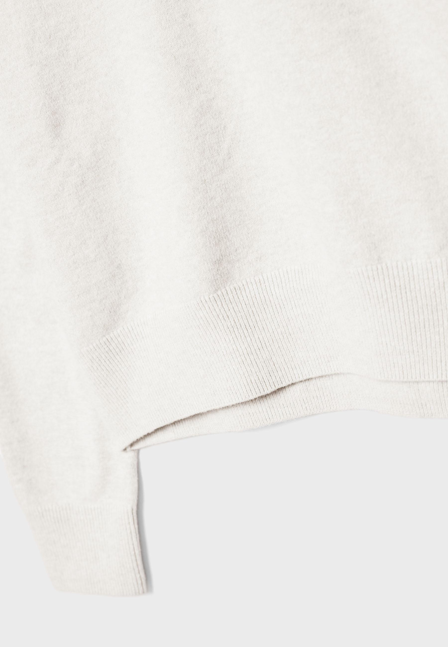 Soft-Touch Basic Knitted Jumper — Ecru