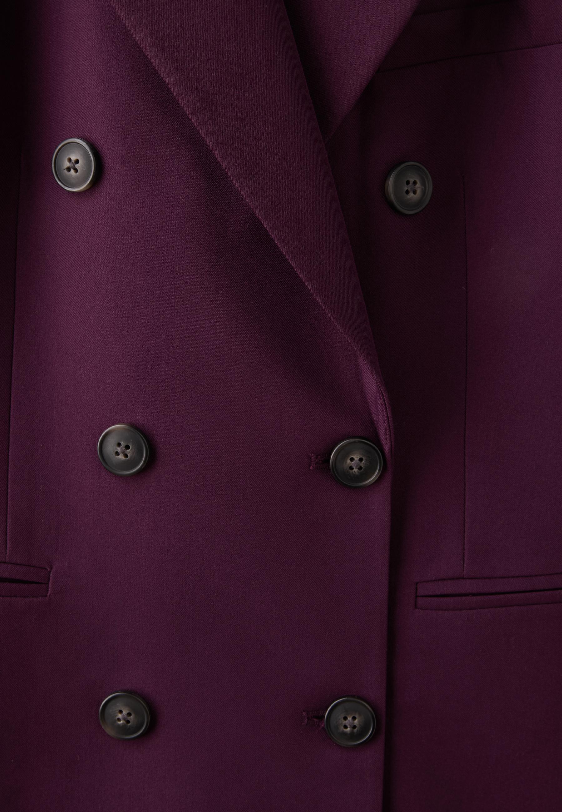 Fitted blazer with buttons — Purple