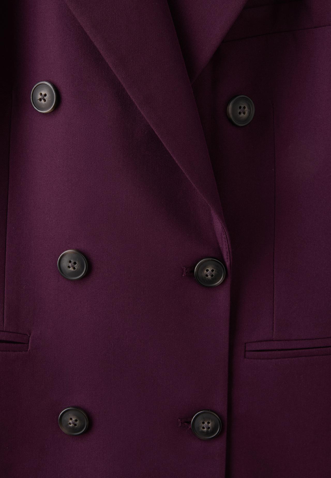 Fitted blazer with buttons — Purple