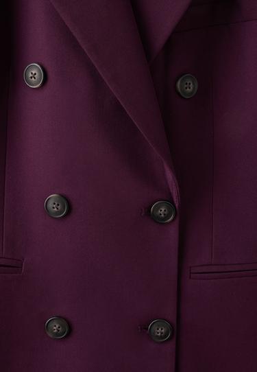 Fitted blazer with buttons — Purple 9