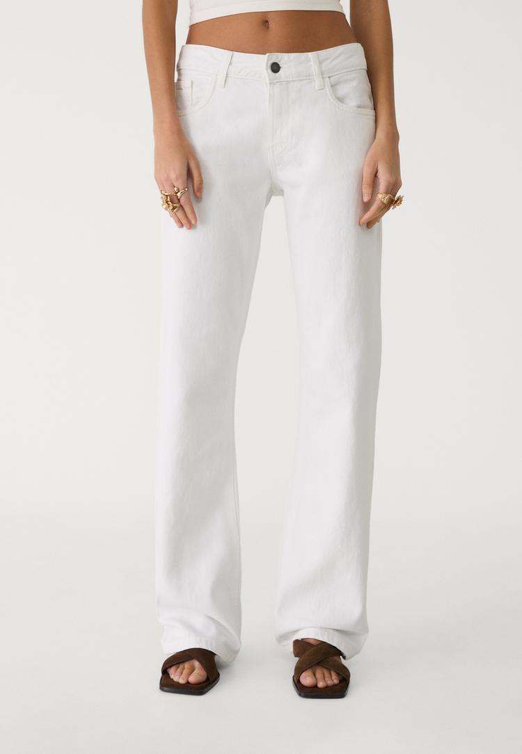 pantalon straight low waist