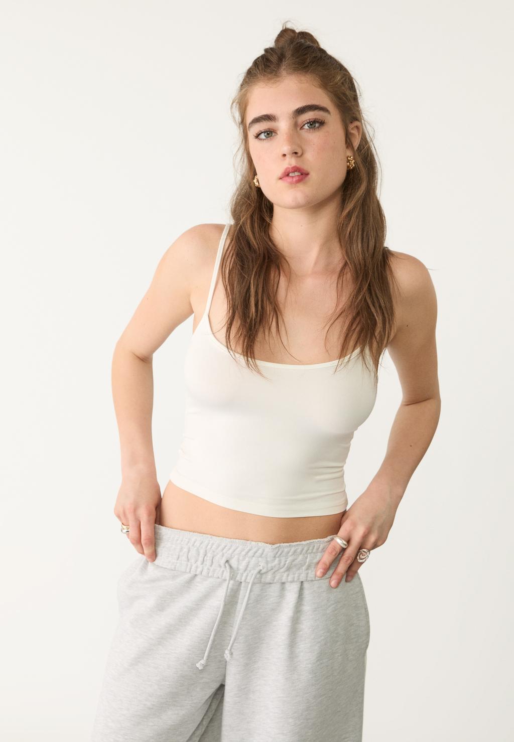 Strappy polyamide top