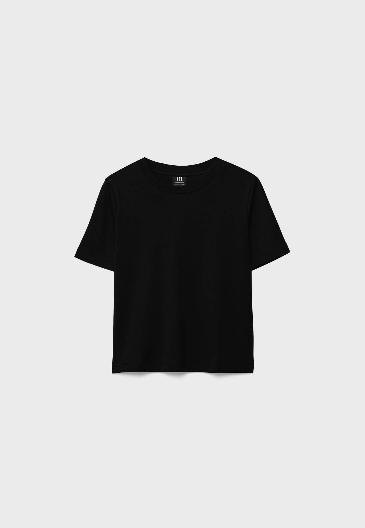 B01 Heavy weight regular fit basic T-shirt — Black