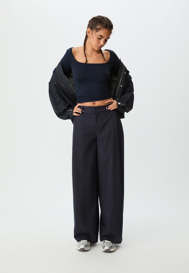 pantalon vestir pinza rayas