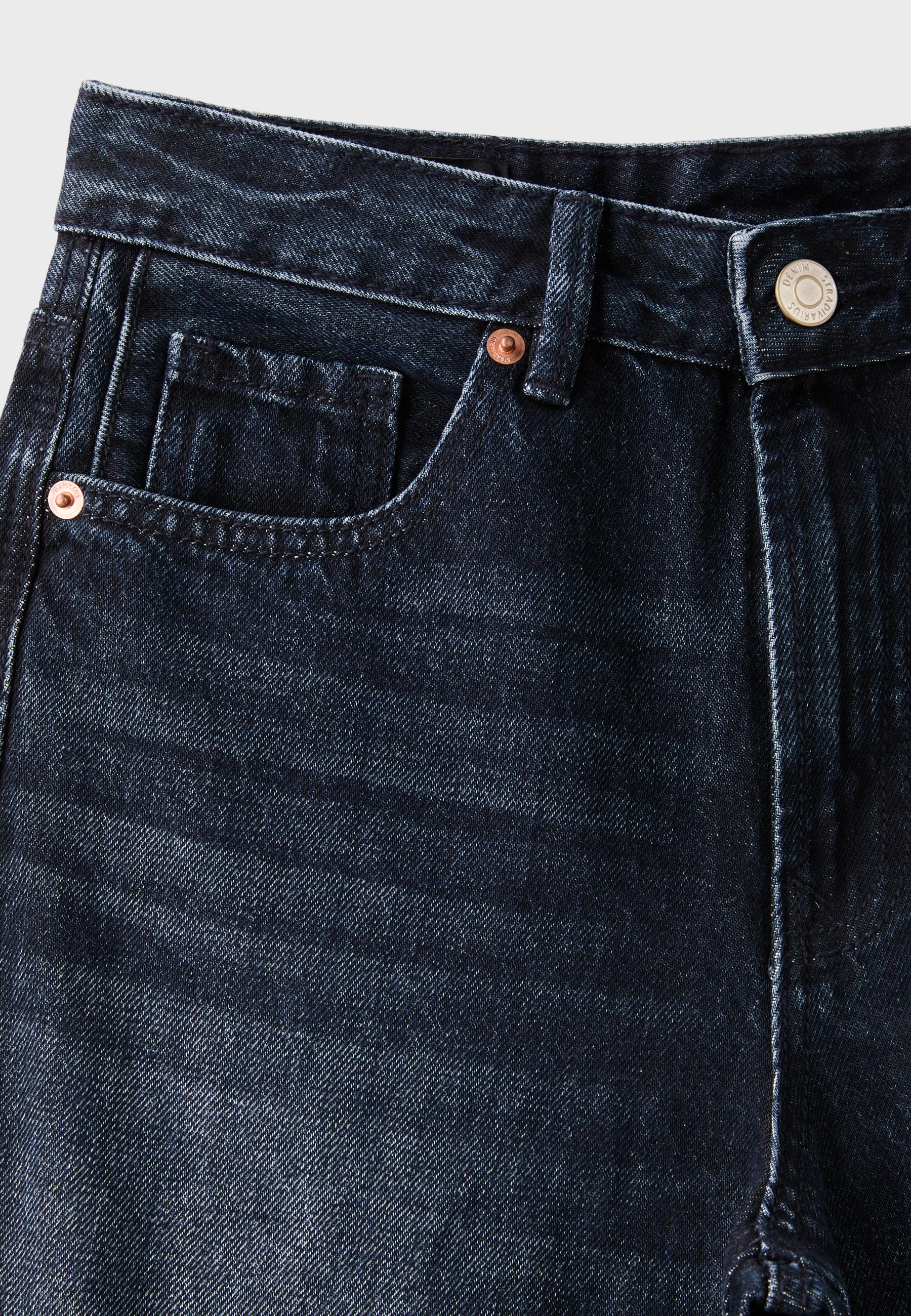 D92 Straight wide-leg jeans — LIGHT GREY DENIM WASH