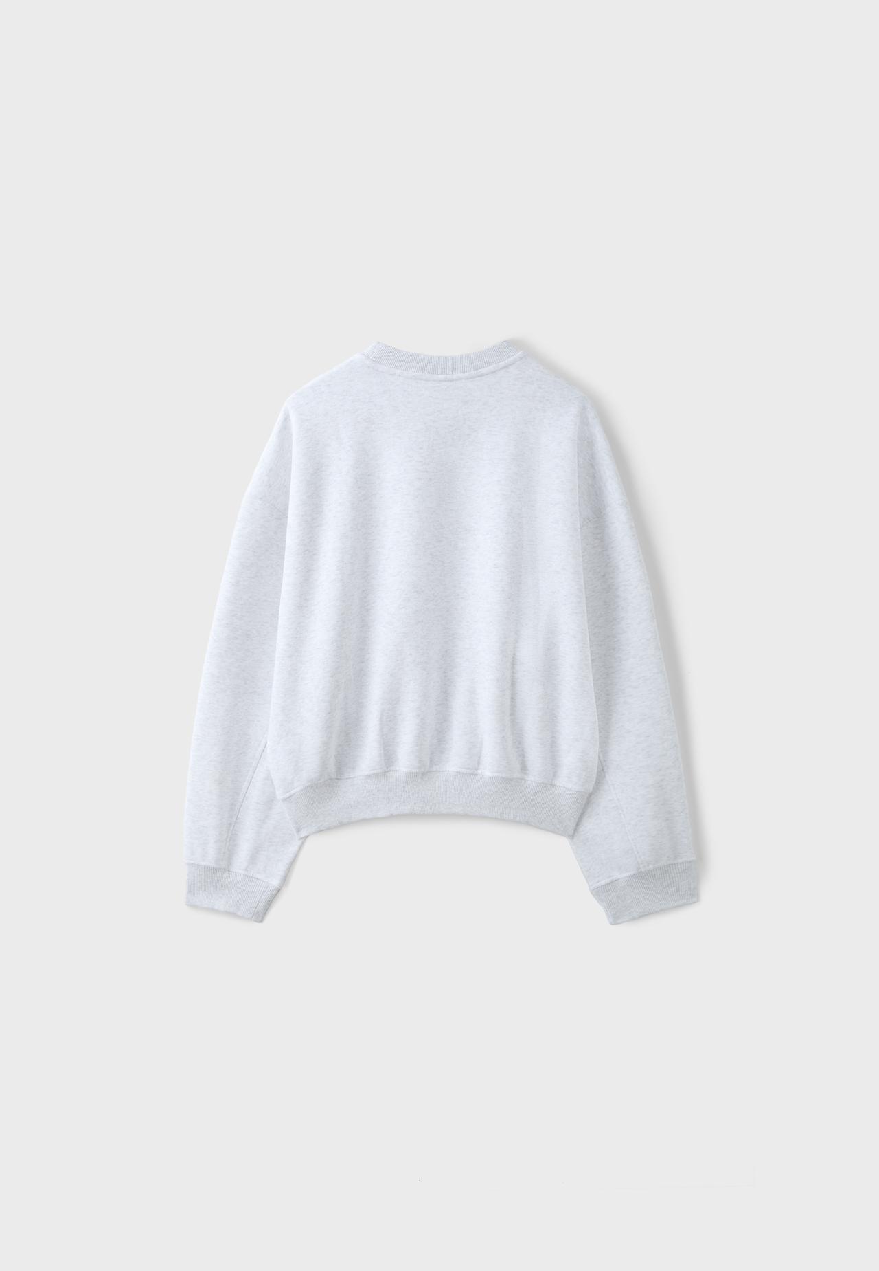 Basic sweatshirt — Grey melange