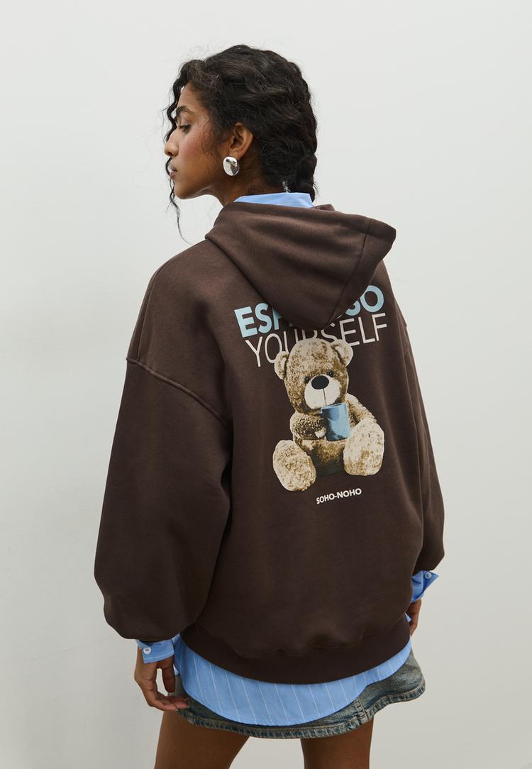 sudadera capucha grafico