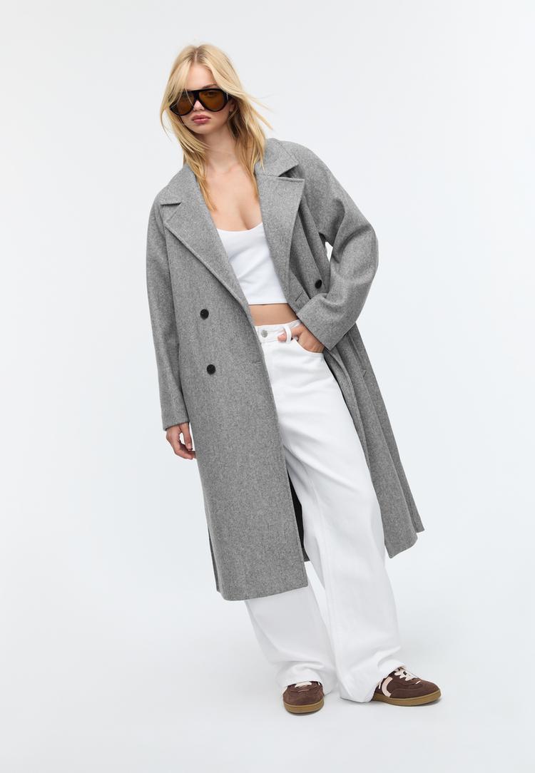 abrigo trench tacto suave