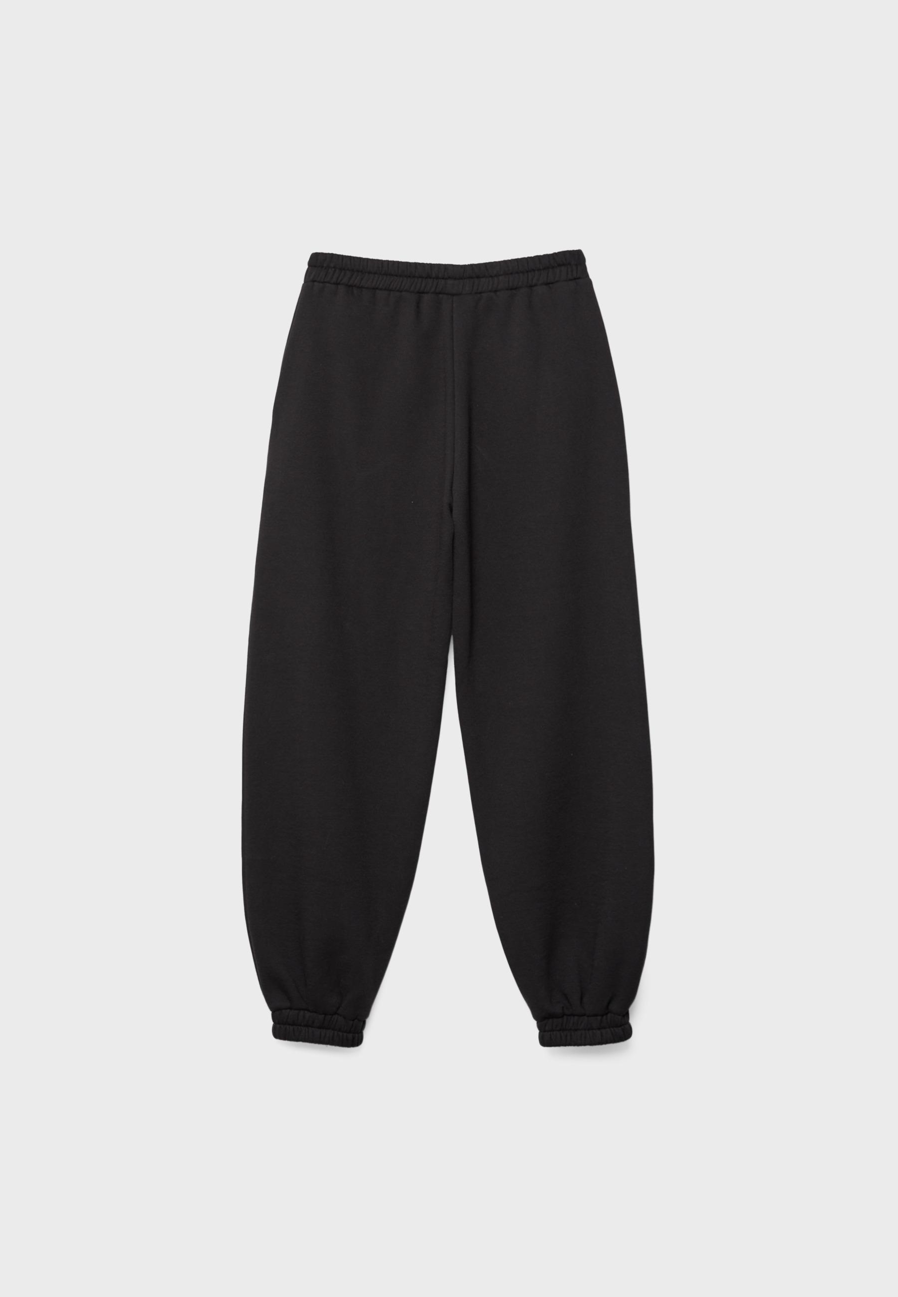 Boyfriend jogger trousers — Black