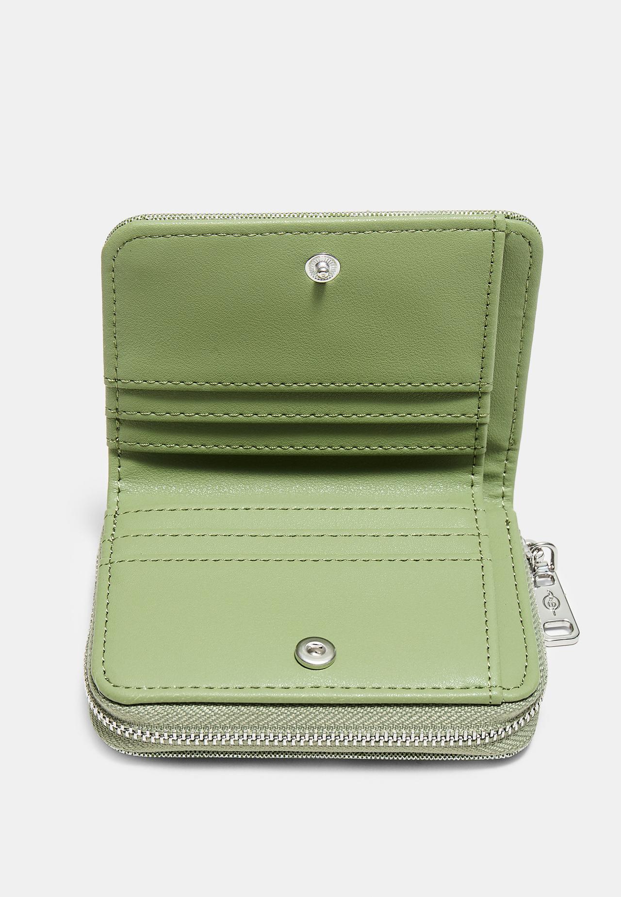 Shimmery rectangular purse — Khaki
