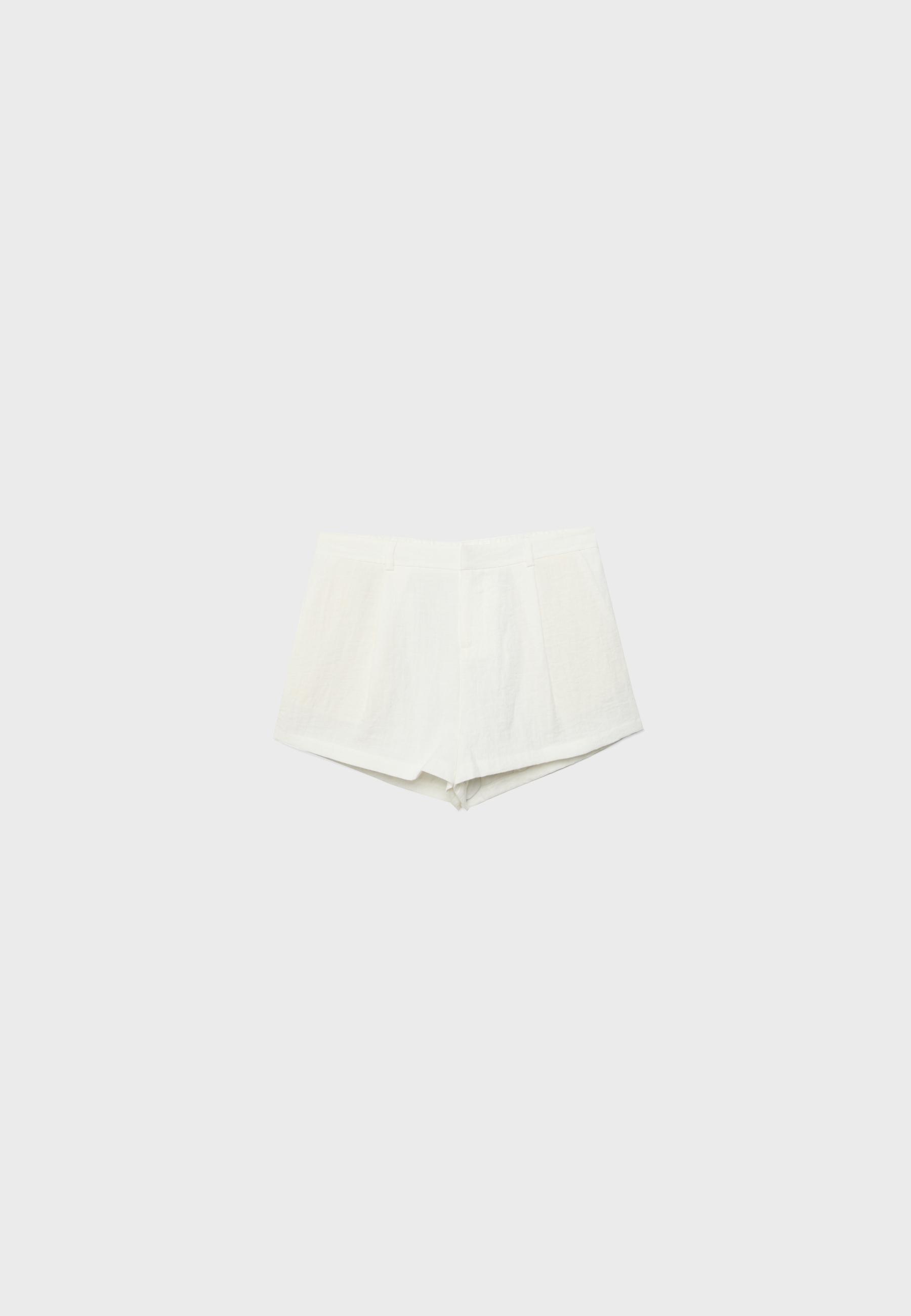 Smart rustic shorts — Ecru