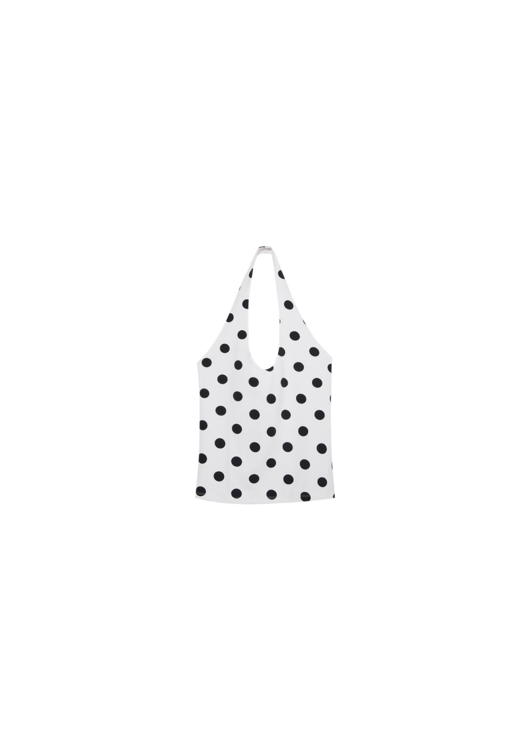 Basic halter top — Ecru